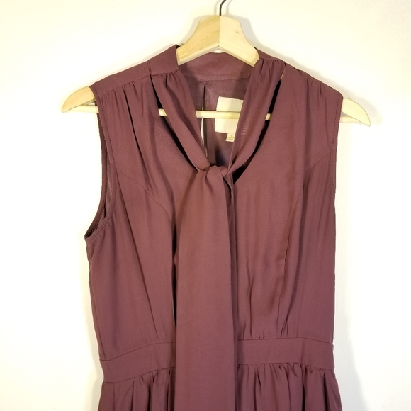MODCLOTH Give it Timeless A-Line Aubergine Dress S - Picture 3 of 16